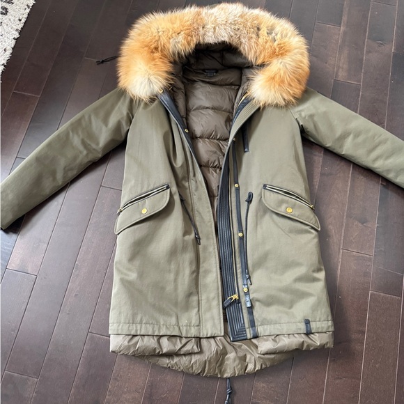 RUDSAK Olive Green Fur-Trimmed Ski & Snow Jacket - Picture 1 of 5